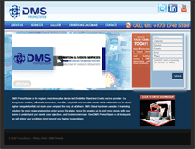 Tablet Screenshot of dmsevents.net